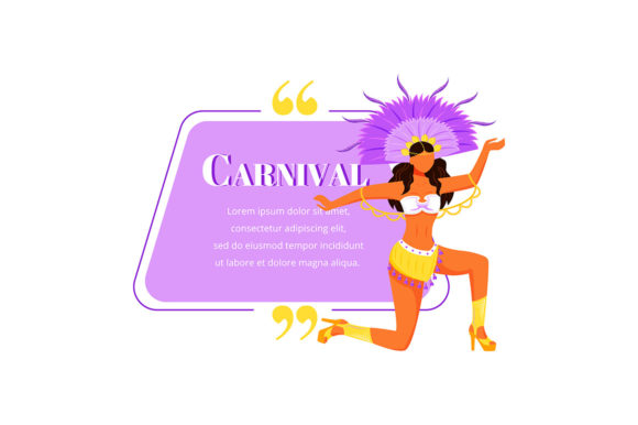 Carnival Flat Color Vector Character Graphics