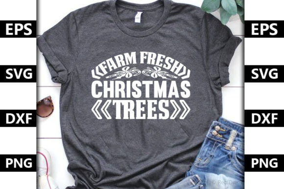 Christmas Quote SVG Design, Farm Fresh C Graphics