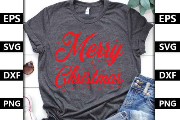Christmas Quote SVG Design, Merry Chris Graphics