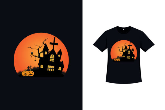 Halloween Scary T-shirt Vector Design: Graphics & Print Templates