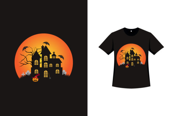 Halloween T-Shirt Vector Graphics for Print Templates