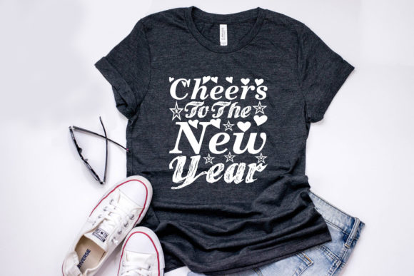 Happy New Year Quote SVG Design, Cheer Graphics