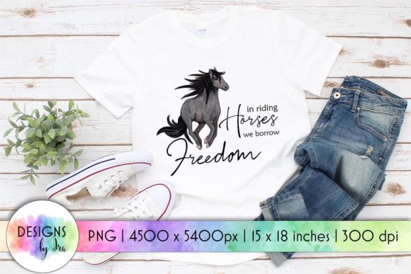 In Riding Horses We Borrow Freedom Graphics