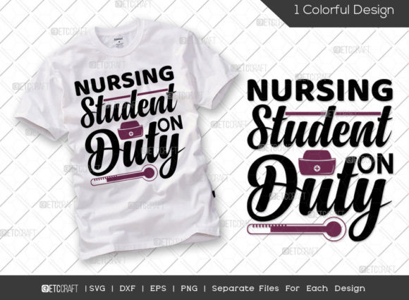 Nursing Student on Duty SVG Nurse Graphics