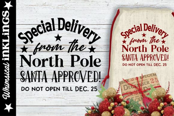 Special Delivery Santa Sack: Festive Illustrations & Graphics