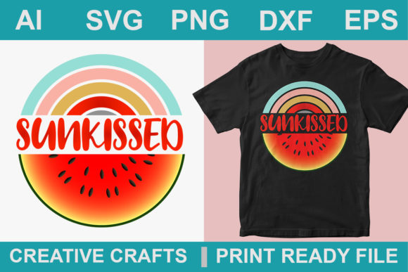 Summer Retro T-Shirt Design Sublimation Graphics