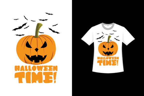 T-shirt Design for Scary Halloween Event: Graphics & Print Templates