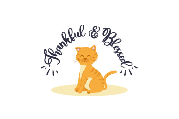 Thankful Blessed Cat Crafts