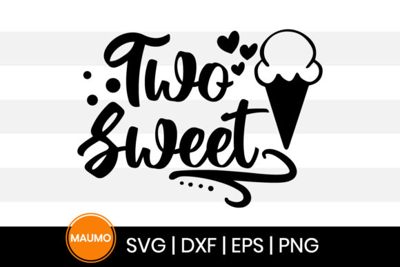 Two Sweet 2nd Birthday SVG Graphics